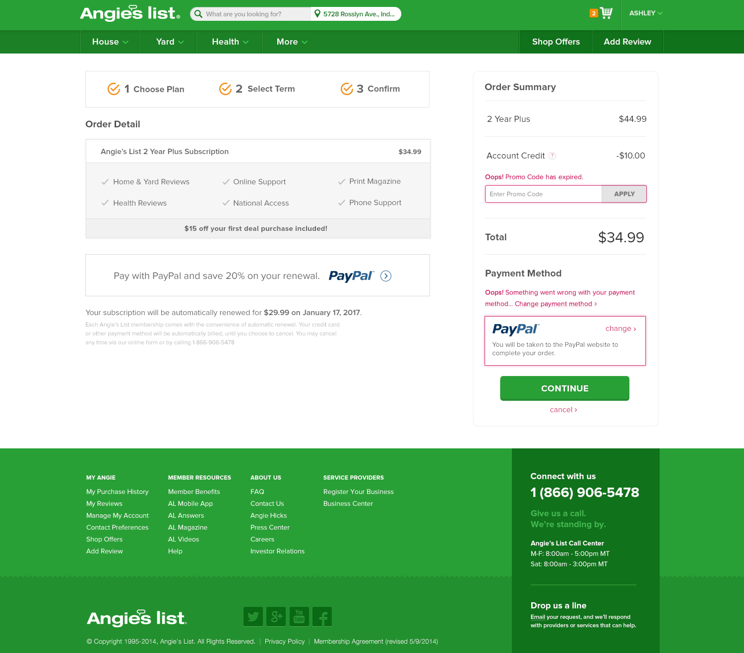 Joe Benson – AL Checkout